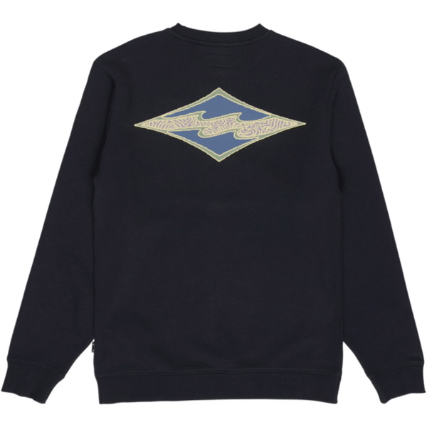 2026 Billabong Mens Foundation Crew Sweatshirt EBYSF00188 - Black